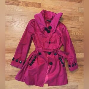 Pink trench with jewels